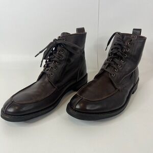 Allen Edmond Port Washington Dark Brown Leather Lace Ankle Boot-11 D 3582 8109